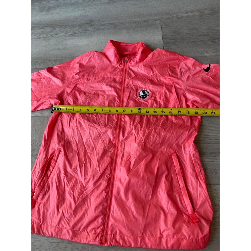 Nike Golf Pebble Beach Golf Link Full Zip Windbreaker | Pink | Womens Medium - Picture 7 of 15